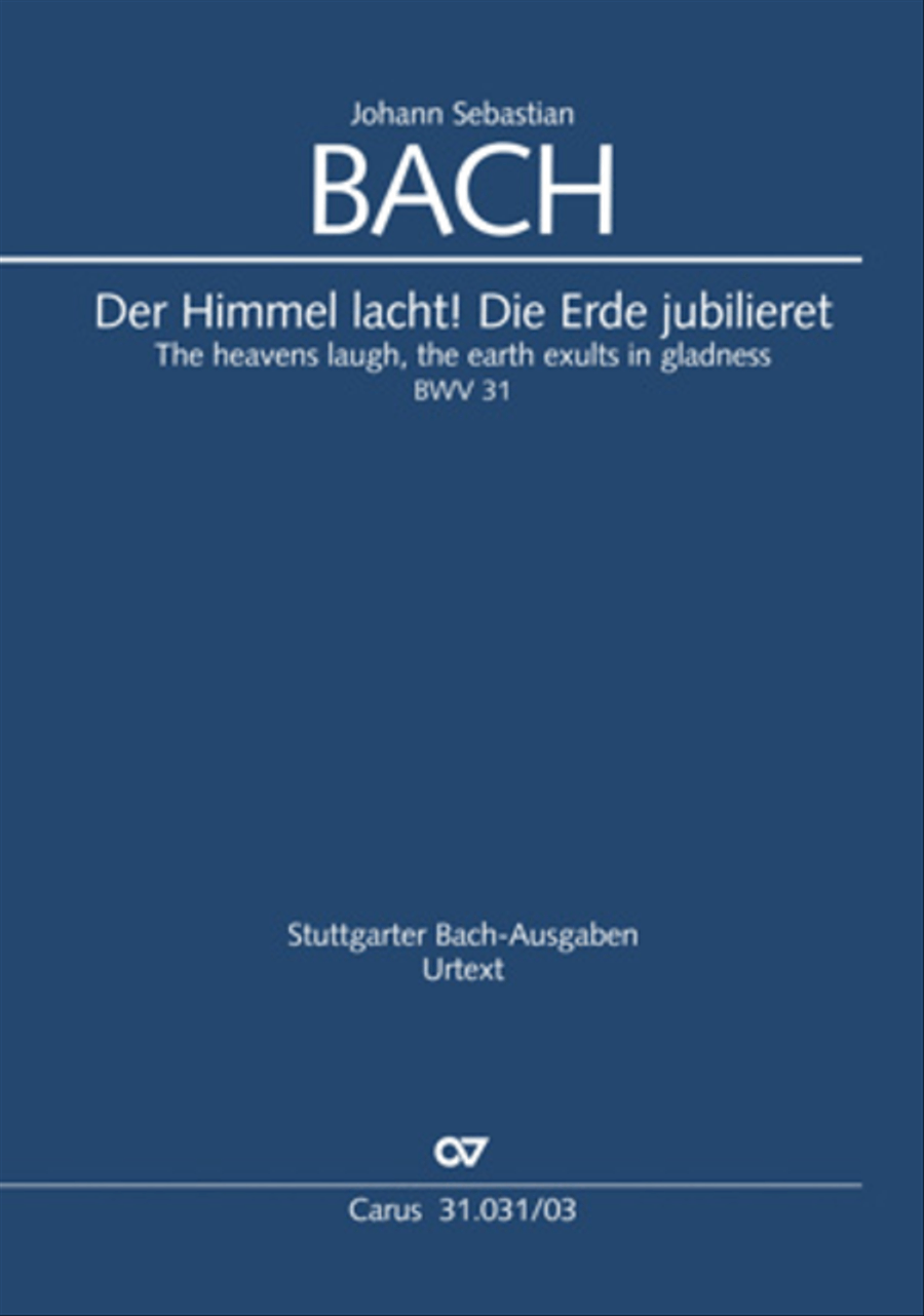 The heavens laugh, the earth exults in gladness (Der Himmel lacht! Die Erde jubilieret) STB scores gallery preview page 1
