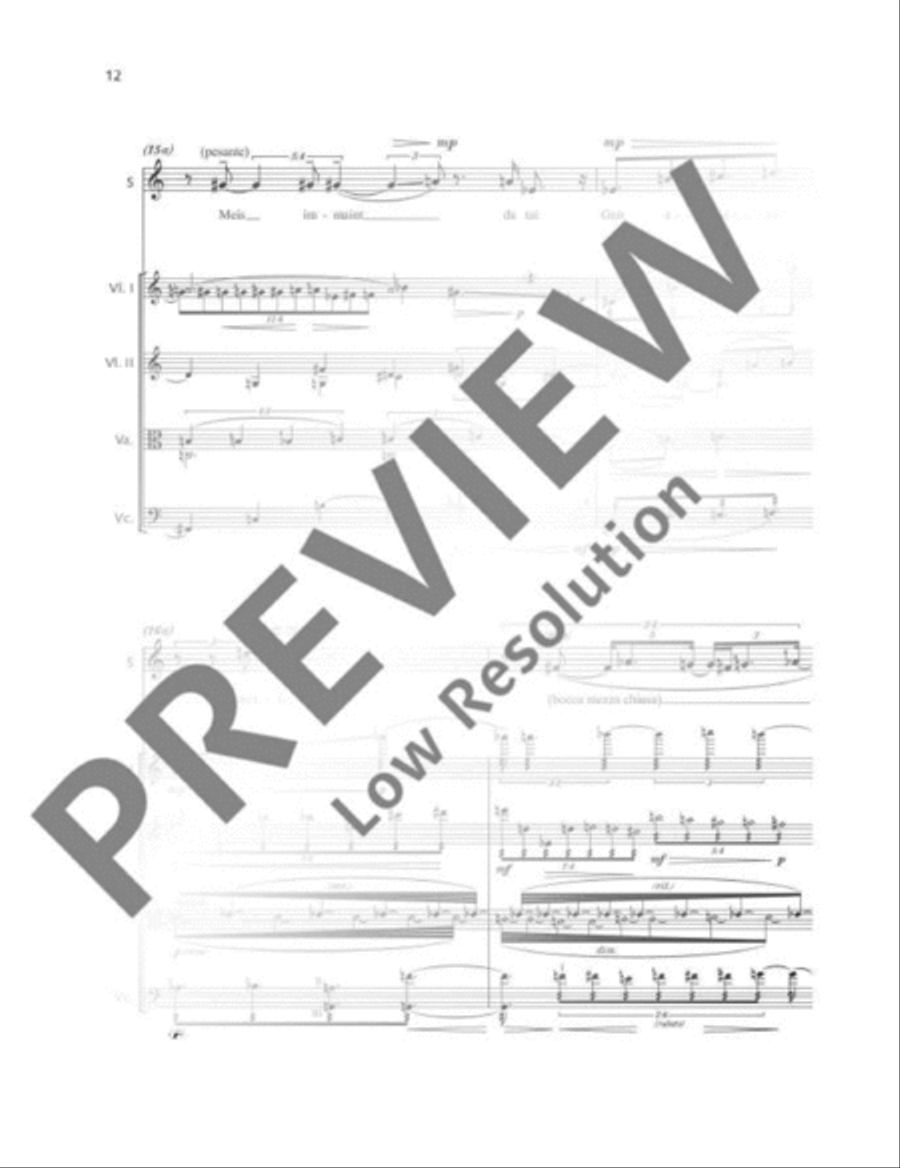 Increschantüm String Quartet scores gallery preview page 13