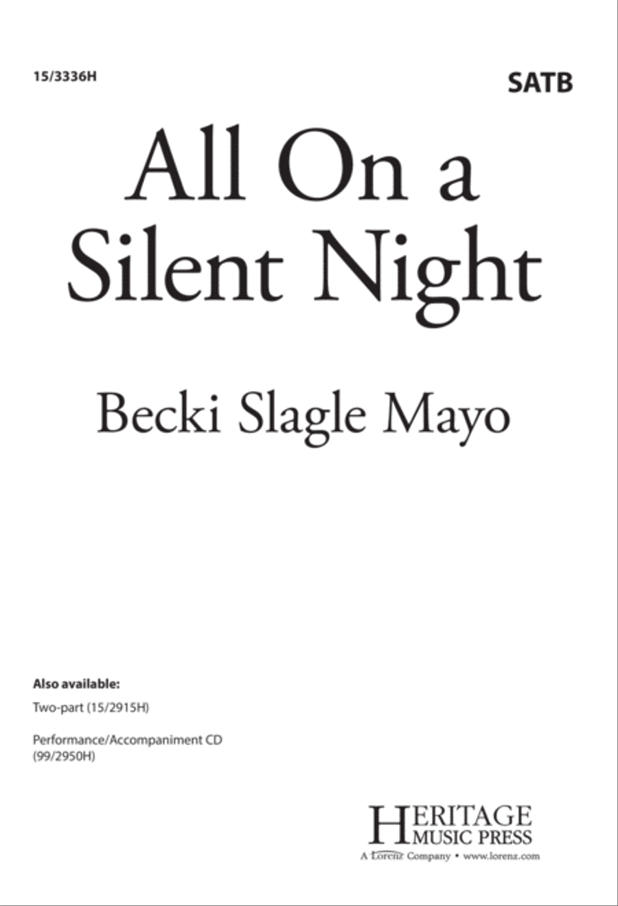 All On a Silent Night All On a Silent Night 4-Part scores gallery preview page 1