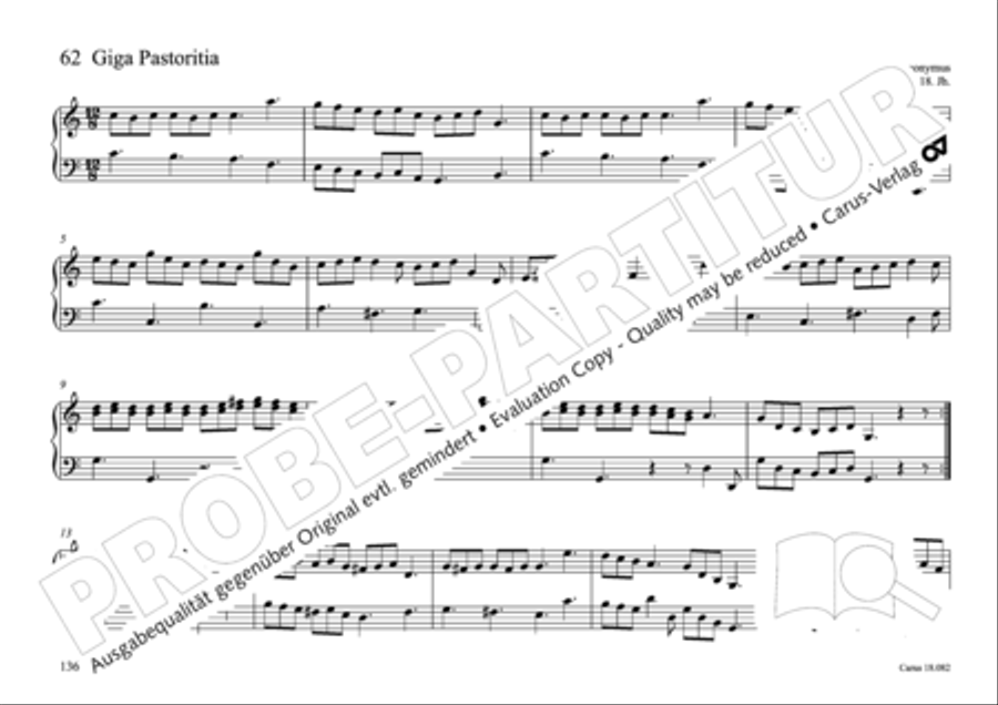 Pastoral music for organ, vol. 2: Germany, Bohemia, Austria, South Tyrol Organ Solo scores gallery preview page 137
