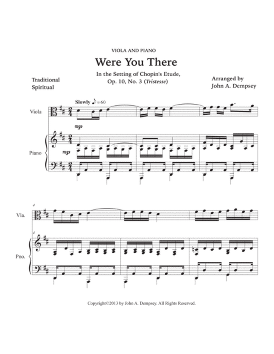 Were You There (Viola and Piano) image number null