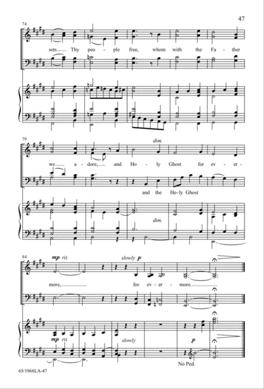 The Word Made Flesh 4-Part scores gallery preview page 49