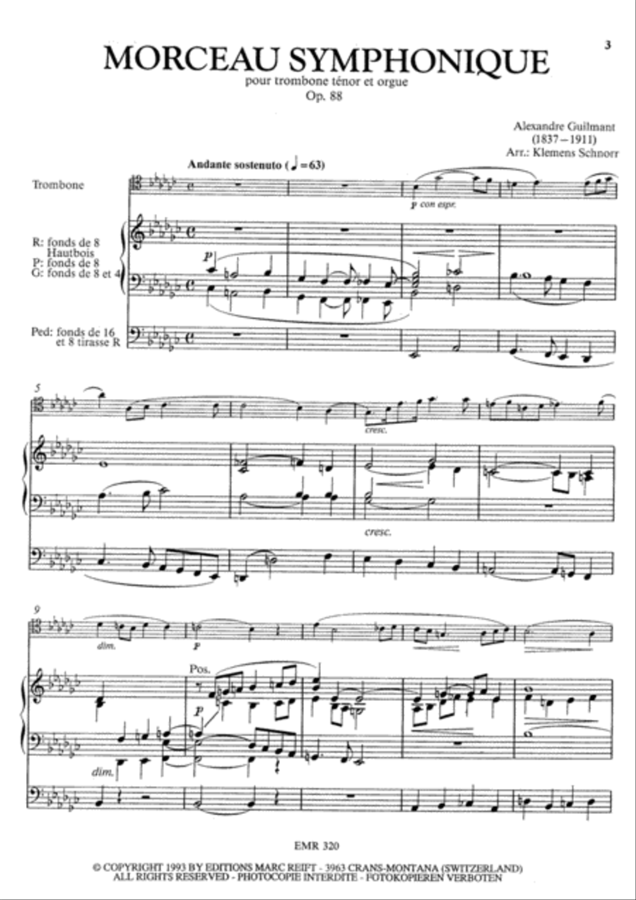 Morceau Symphonique Trombone scores gallery preview page 3