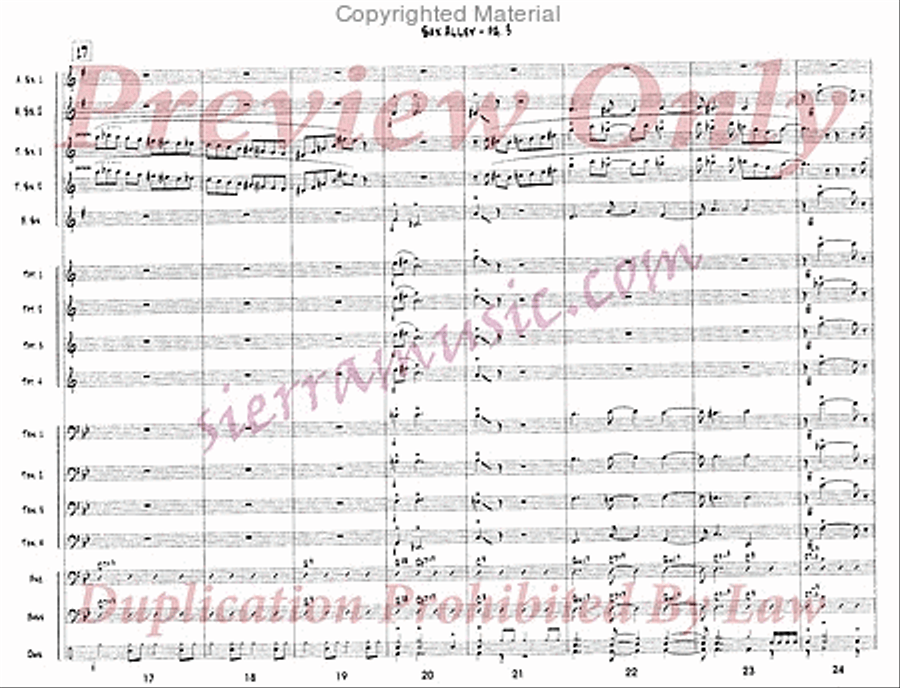 Sax Alley Jazz Ensemble scores gallery preview page 4