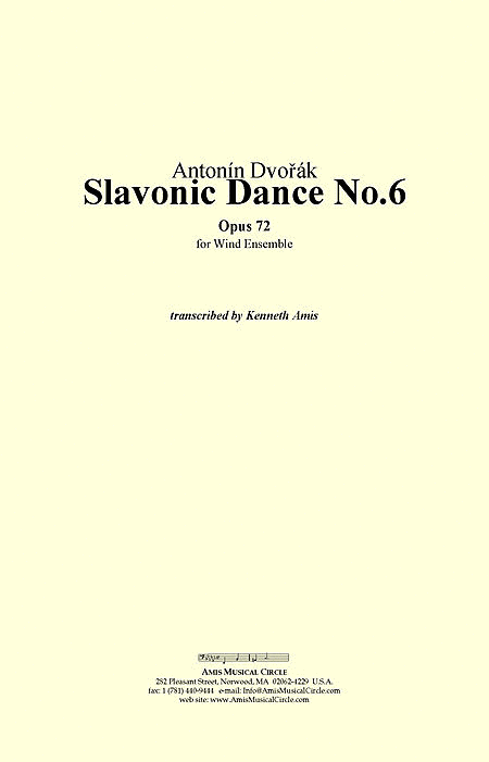Slavonic Dance No. 6, Op.72