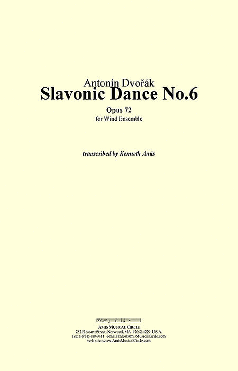 Slavonic Dance No.6, Op.72 image number null