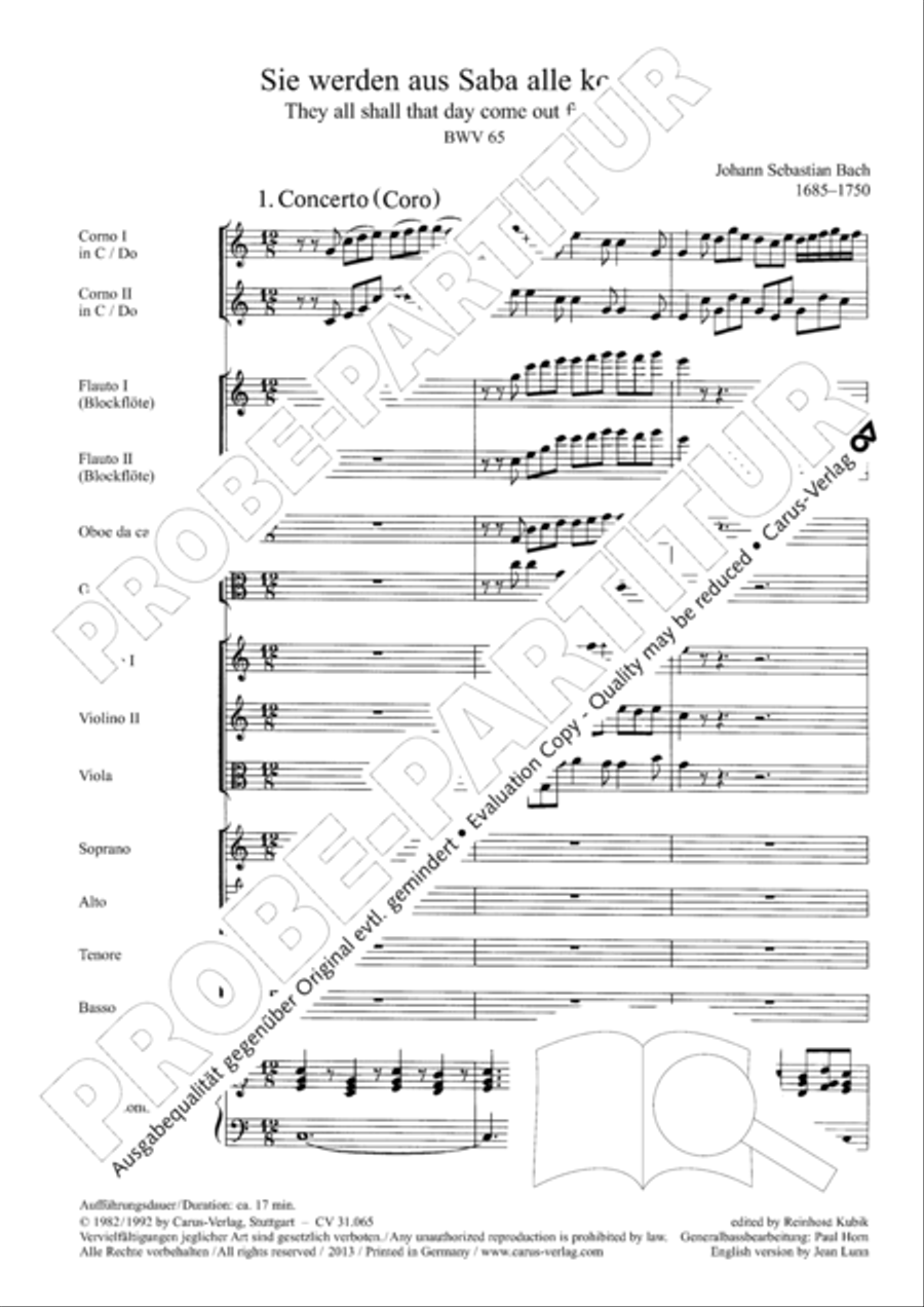They all shall day come out from Sheba (Sie werden aus Saba alle kommen) TB scores gallery preview page 5
