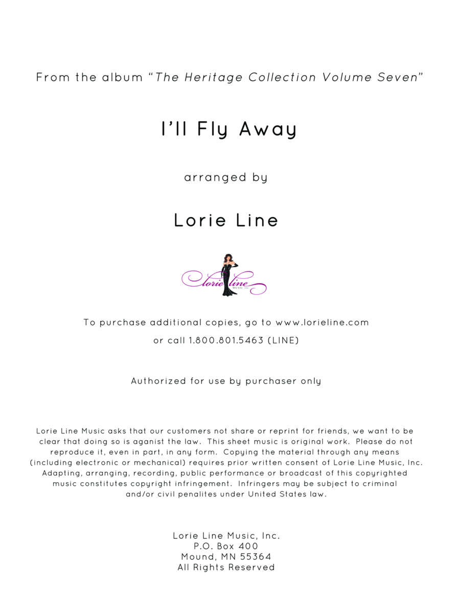 I'll Fly Away Piano Solo scores gallery preview page 1