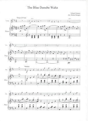 Book cover for The Blue Danube Waltz - Violin & Piano