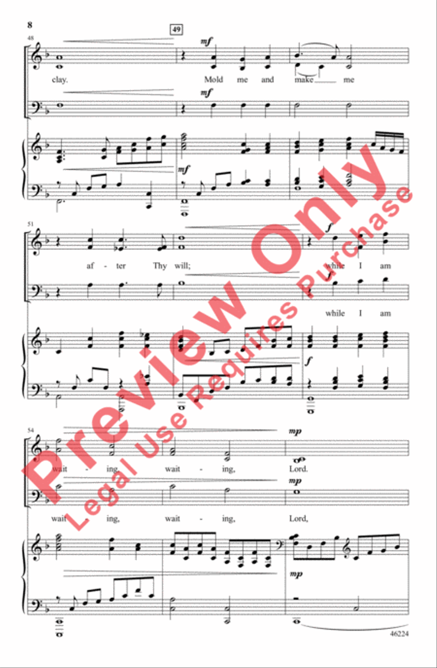 Here I Am, Lord 3-Part scores gallery preview page 8