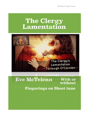 Book cover for The Clergy's Lamentation / O'Carolan - intermediate & 34 String Harp | McTelenn Harp Center