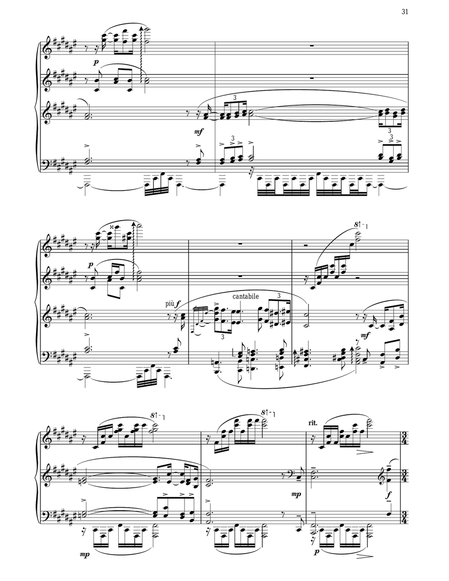 The New York Lights The New York Lights Piano Solo scores gallery preview page 2