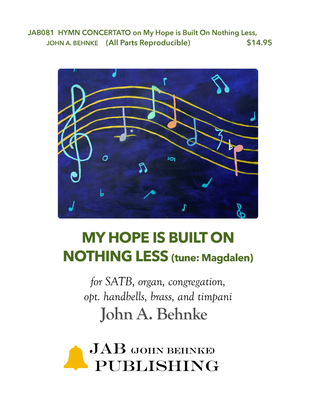 Book cover for My Hope is Built on Nothing Less (Hymn Concertato)