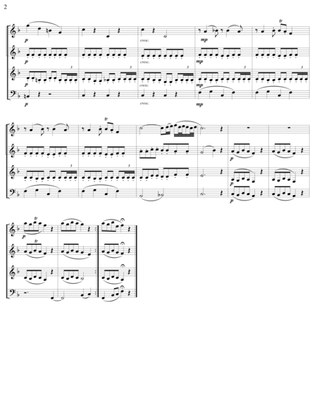 Clarinet Quartet in Eb Major
