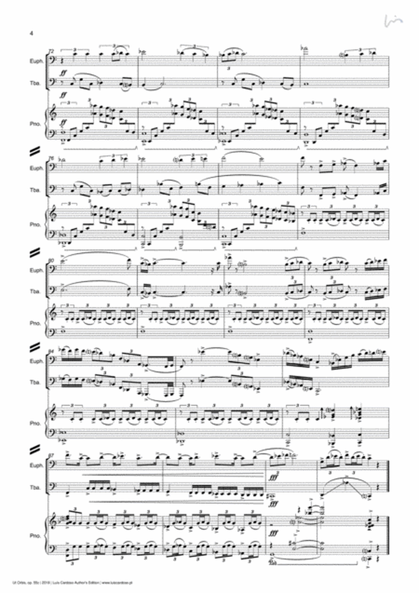 Ut Orbis (version for Euphonium, Tuba & Piano) image number null