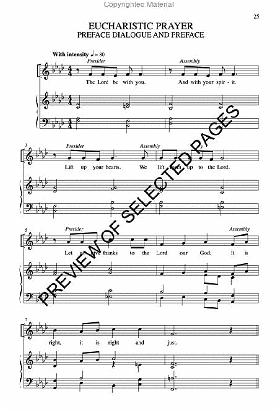 New Mass for John Carroll - Choral / Accompaniment edition 4-Part scores gallery preview page 8