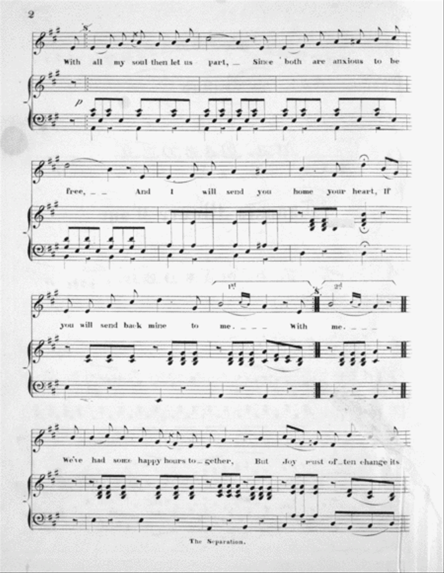 The Separation. Ballad Voice scores gallery preview page 2