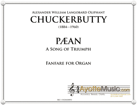 Chickerbutty - Paean Fanfare for Organ image number null