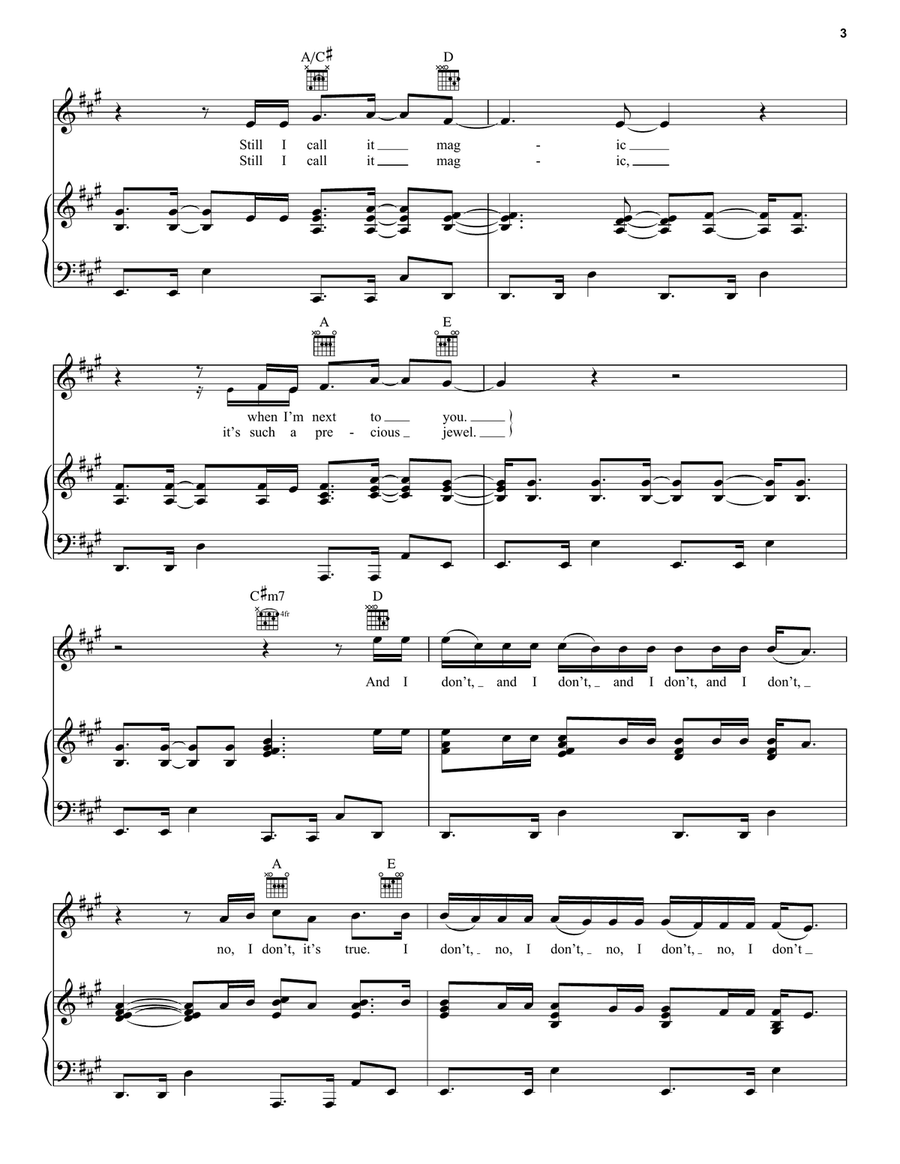 Magic Acoustic Guitar scores gallery preview page 3