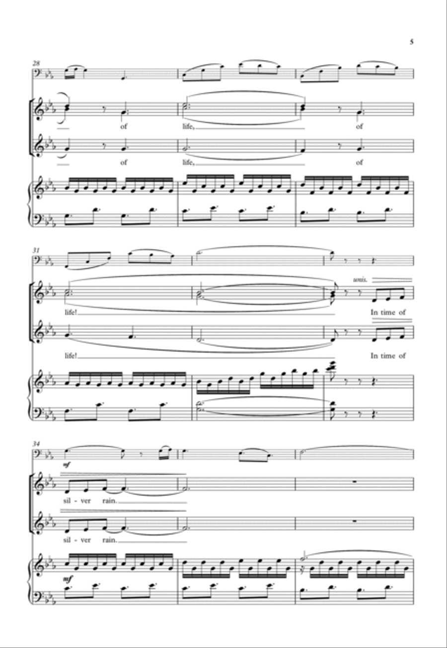 Silver Rain SSA scores gallery preview page 5