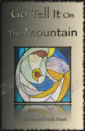 Book cover for Go Tell It On The Mountain, Gospel Song for Clarinet and Viola Duet