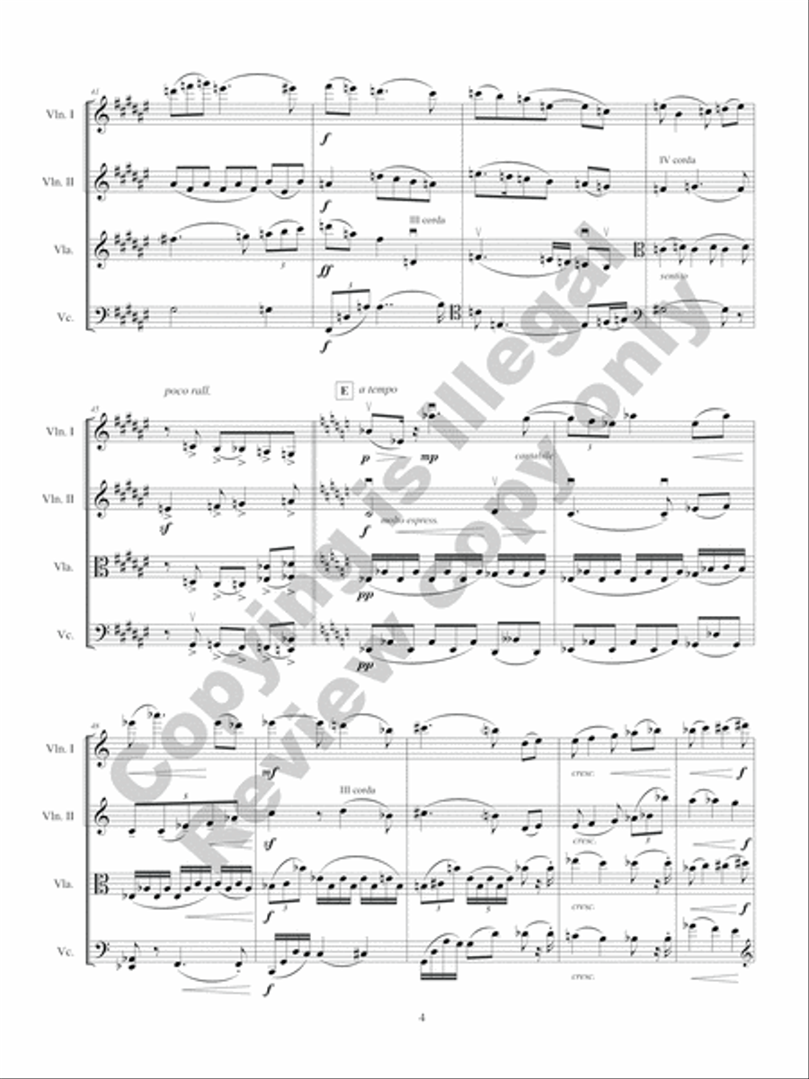 The Wind in the Willows String Quartet scores gallery preview page 21