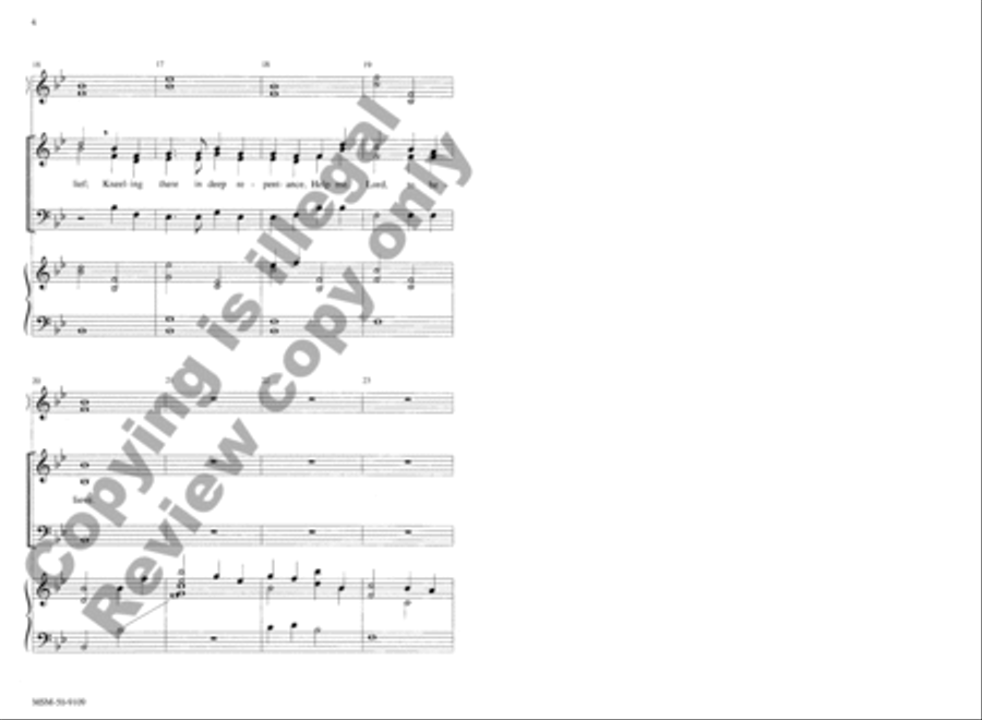 O Gentle Savior 3-Part scores gallery preview page 4