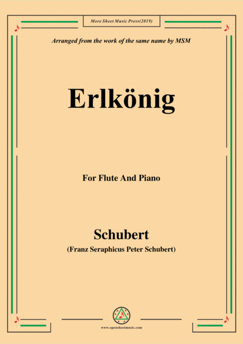 Schubert-Erlkönig,for Flute and Piano image number null