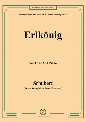 Book cover for Schubert-Erlkönig,for Flute and Piano