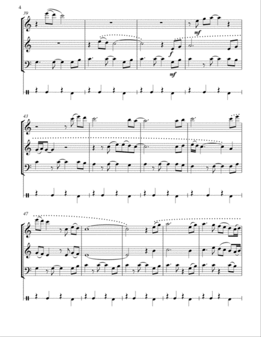 Stand By Me Stand By Me Woodwind Trio scores gallery preview page 5