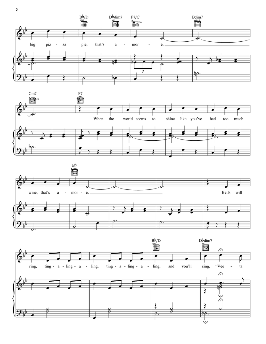 That's Amore (That's Love) Guitar scores gallery preview page 2