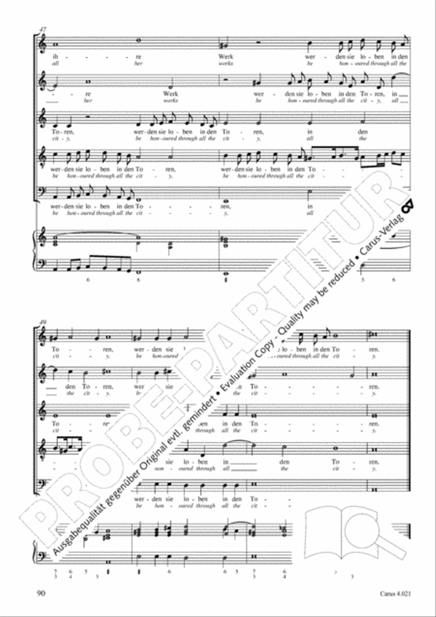 Schein: Israelsbrunnlein. Fontana d'Israel. Complete edition Choir scores gallery preview page 97