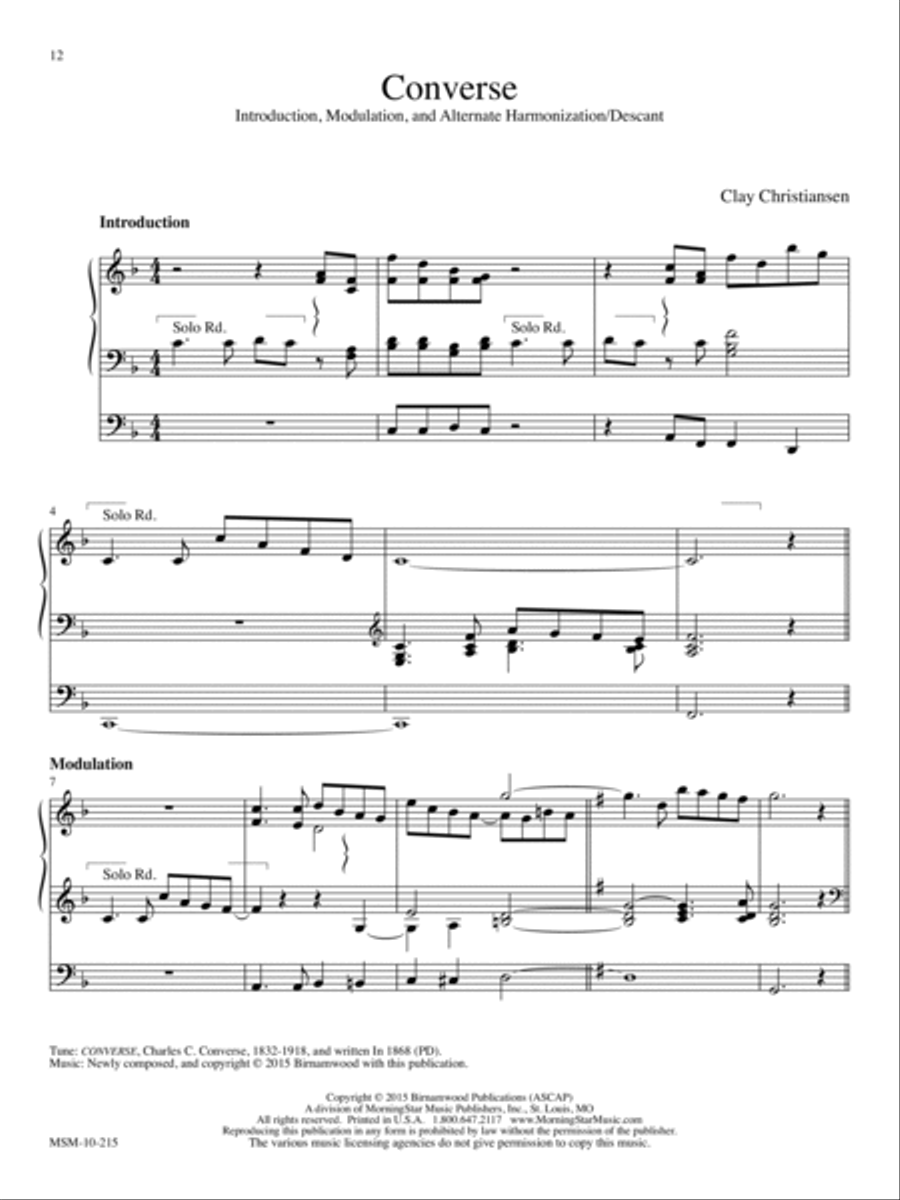 Converse Organ scores gallery preview page 1