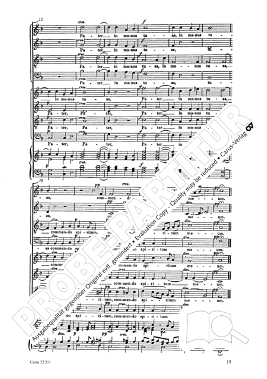 Les sept paroles du Christ sur la croix 4-Part scores gallery preview page 20