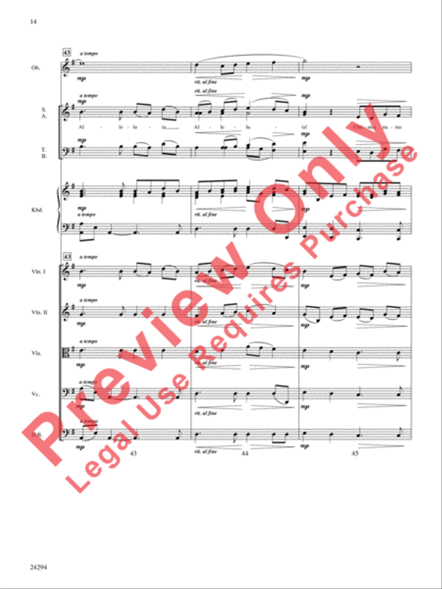 Pavane for a Silent Night Choir scores gallery preview page 15