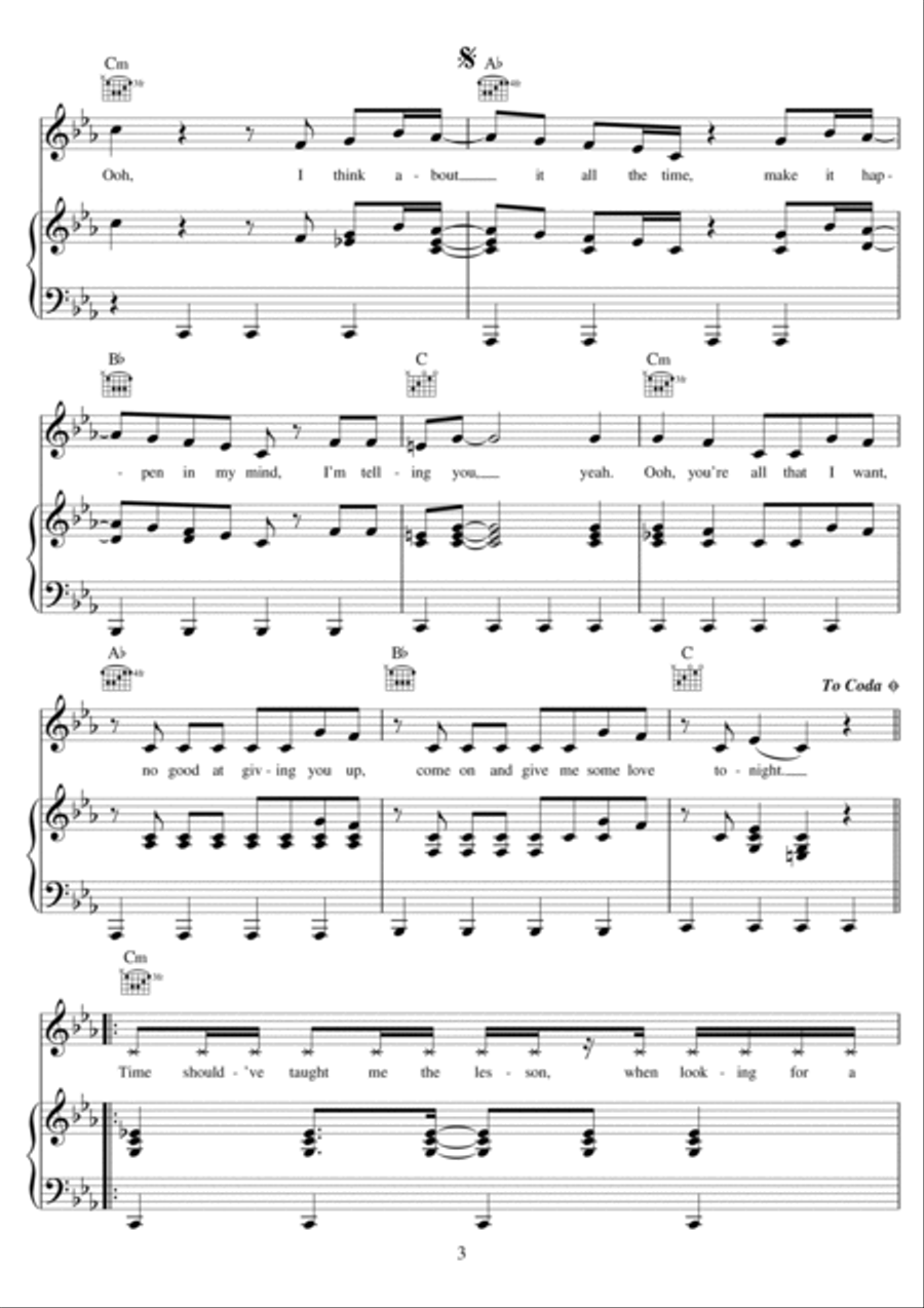Side Effects (featuring Emily Warren) Piano, Vocal, Guitar scores gallery preview page 3