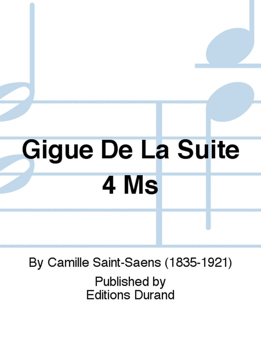 Gigue De La Suite 4 Ms