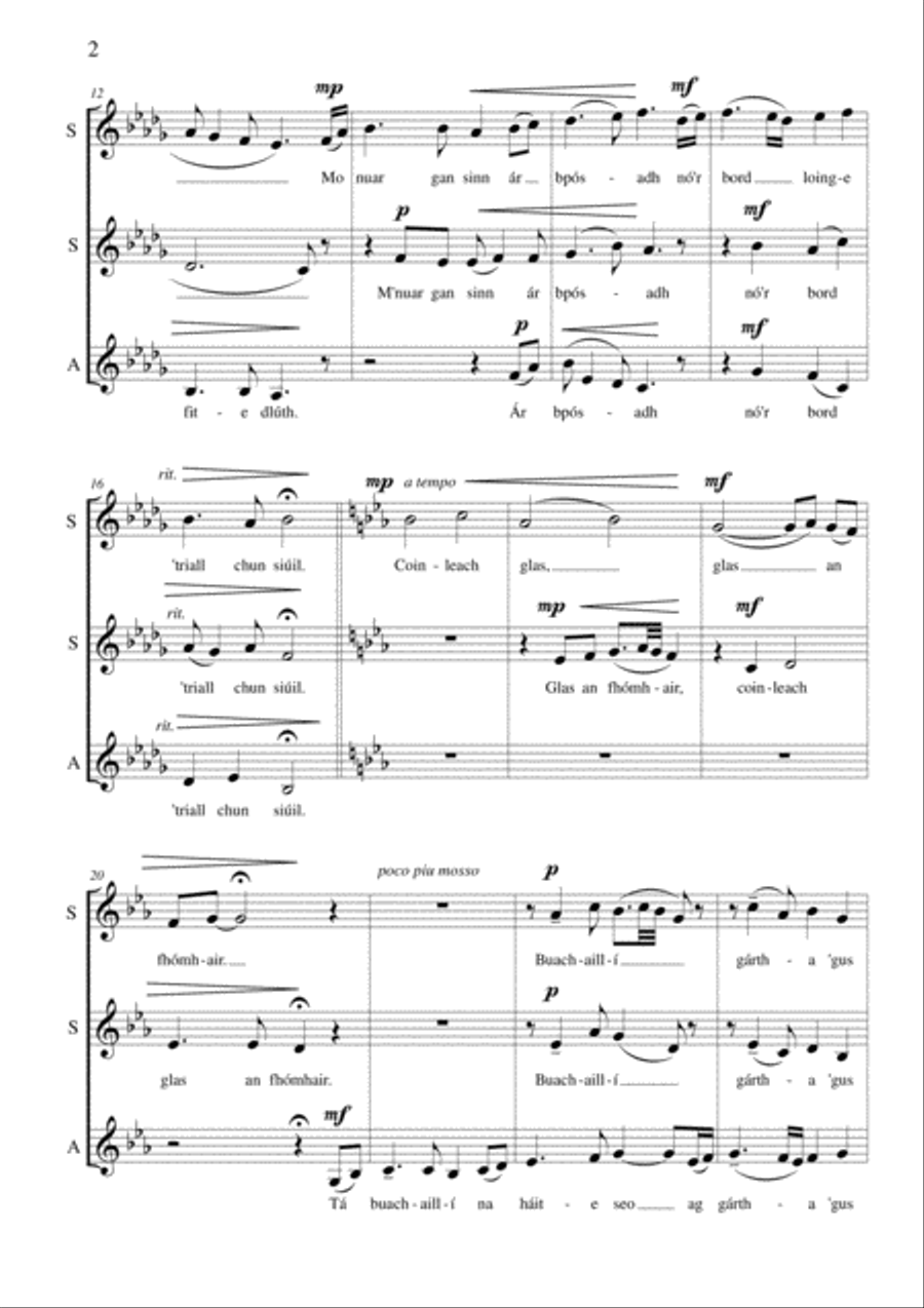 Coinleach Glas an Fhómhair (1st Version) SSA scores gallery preview page 2