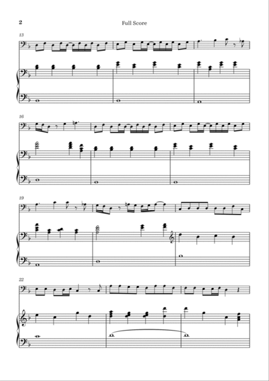 Peaches Bassoon scores gallery preview page 2