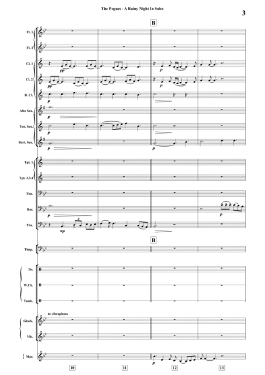 A Rainy Night In Soho A Rainy Night In Soho Concert Band scores gallery preview page 6