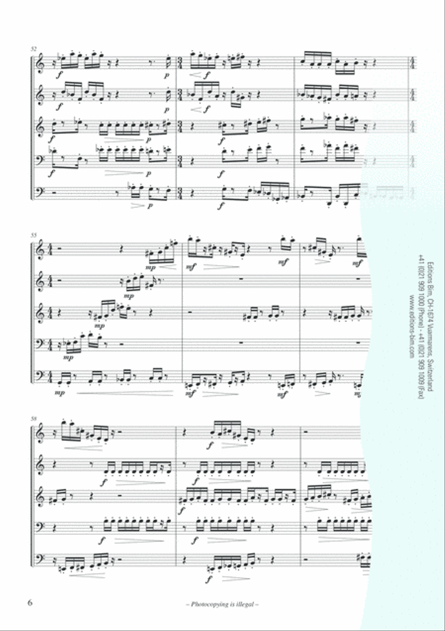 Strata Brass Quintet scores gallery preview page 5
