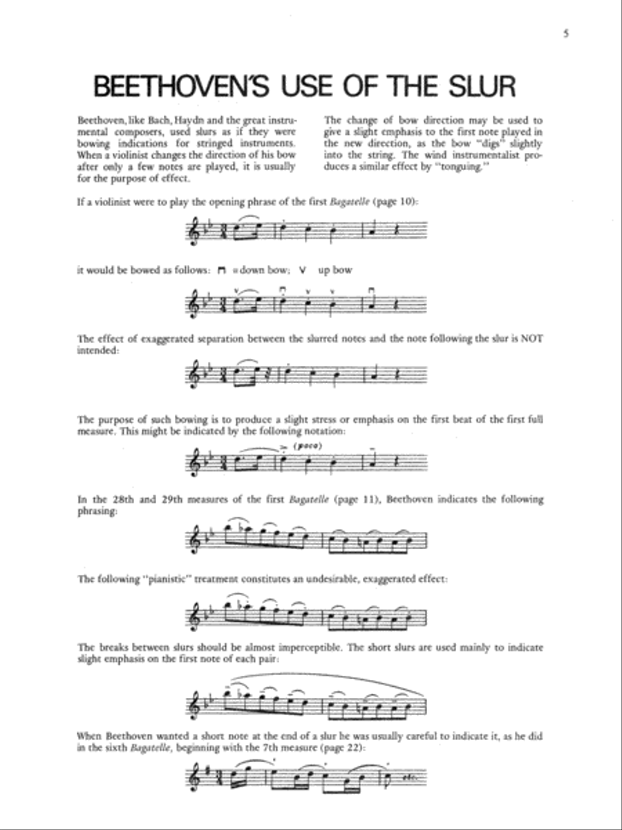 Beethoven -- Eleven Bagatelles, Op. 119 for the Piano Piano Solo scores gallery preview page 6