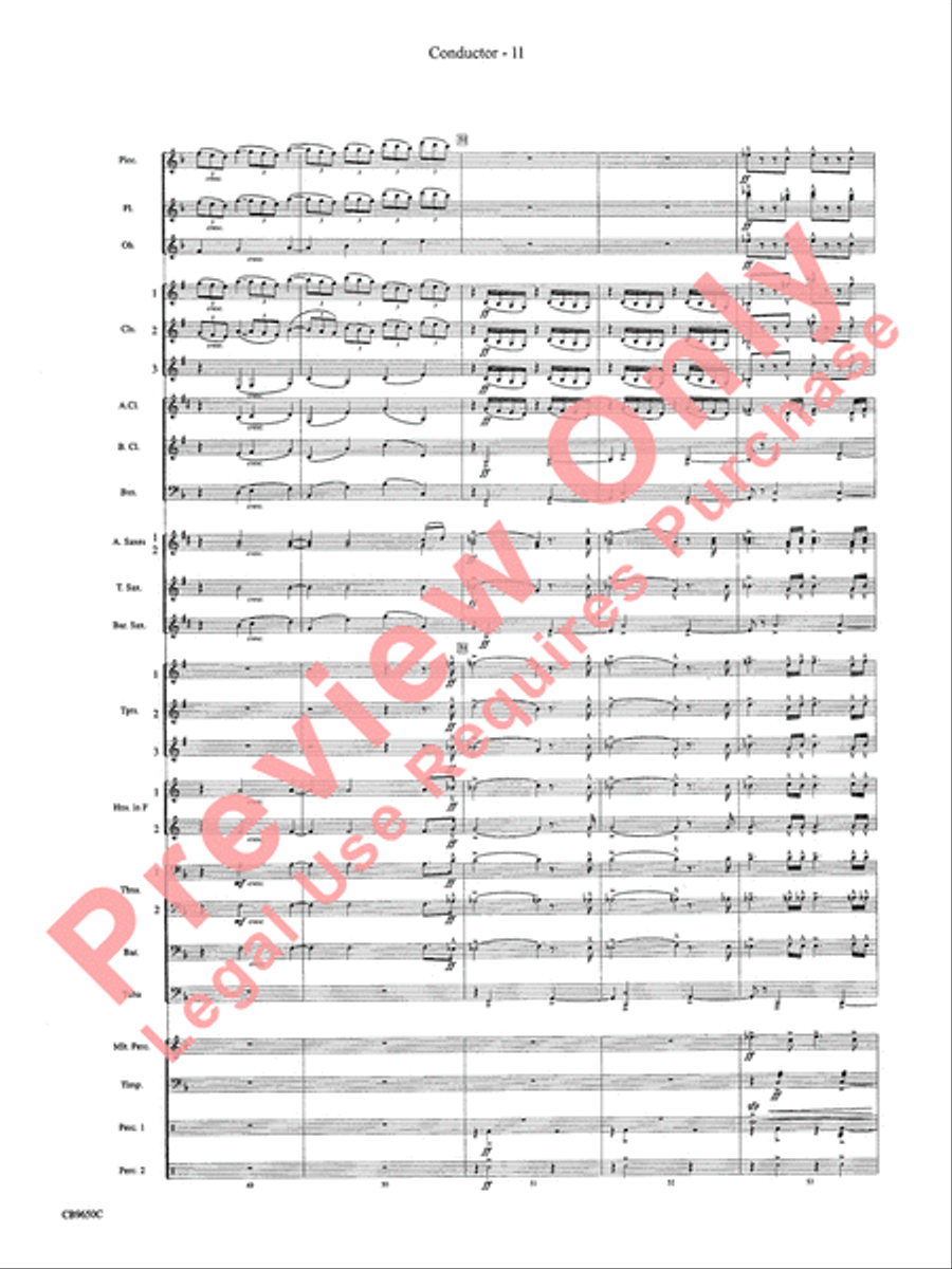 Star Wars Main Theme Concert Band scores gallery preview page 14