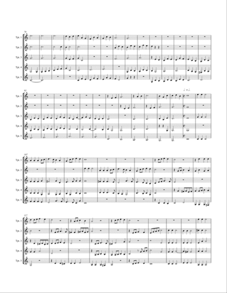 Canzon super Belgicam Canzon super Belgicam Trumpet scores gallery preview page 4