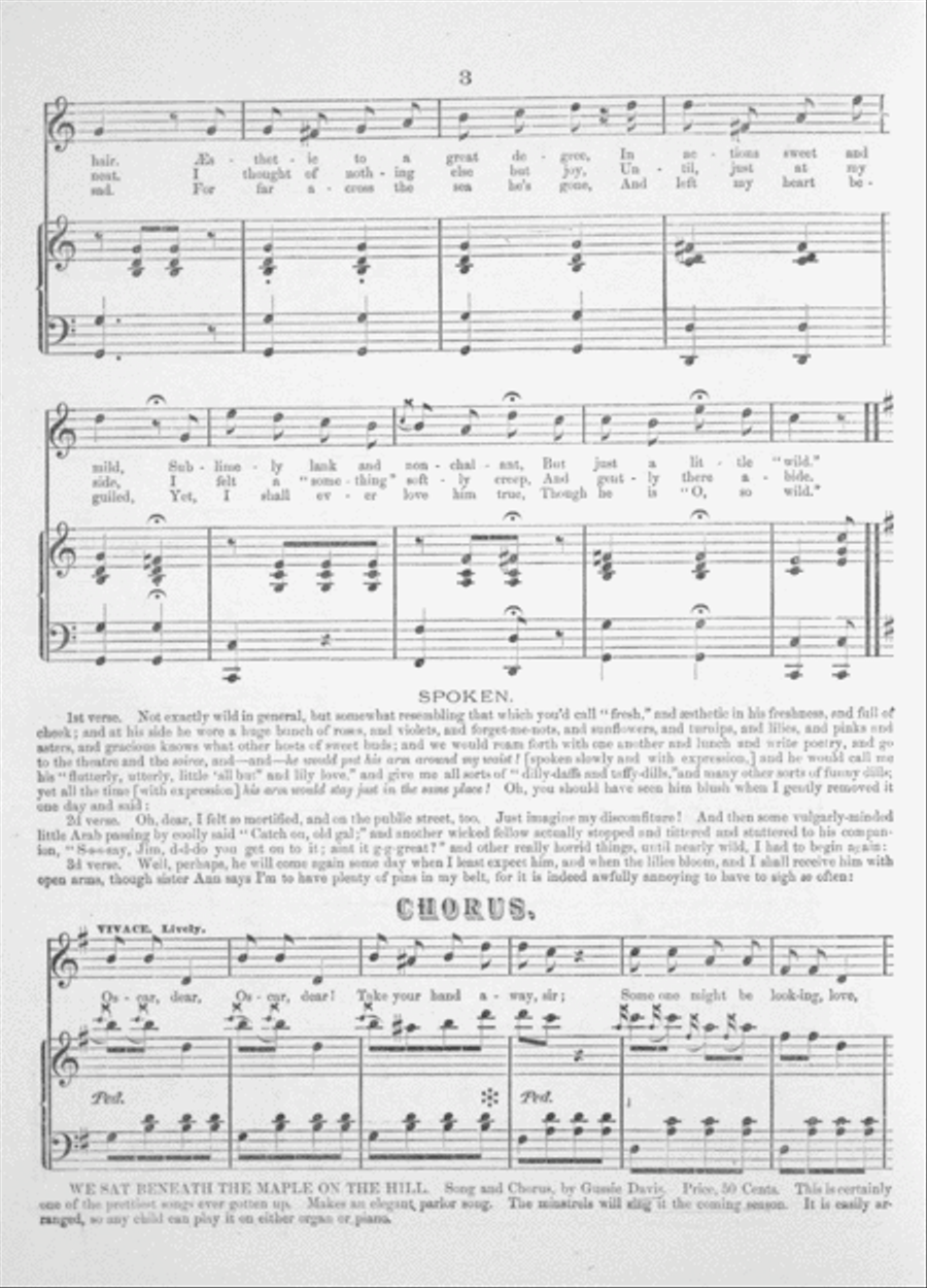 Oscar Dear! (Comic Song) Voice Solo scores gallery preview page 3