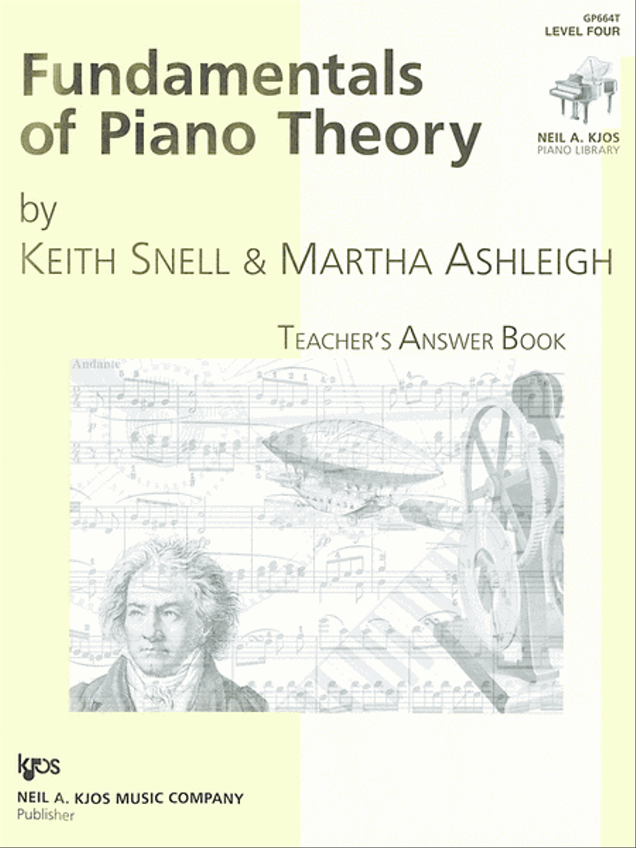 Fundamentals Of Piano Theory, Level 4 - Answer Book Piano Method scores gallery preview page 1