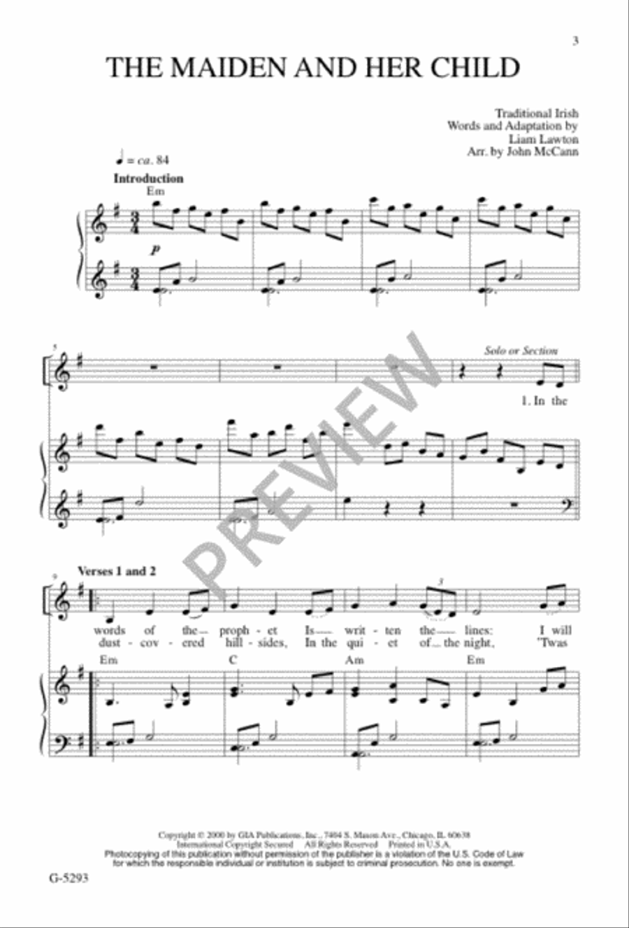The Maiden and Her Child 4-Part scores gallery preview page 2