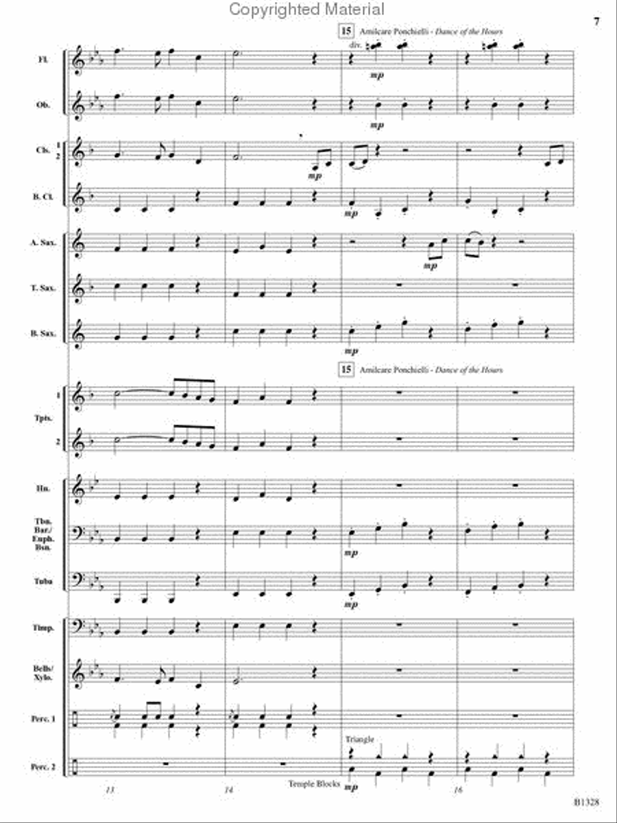 Ten Masters in Two Minutes Concert Band scores gallery preview page 5