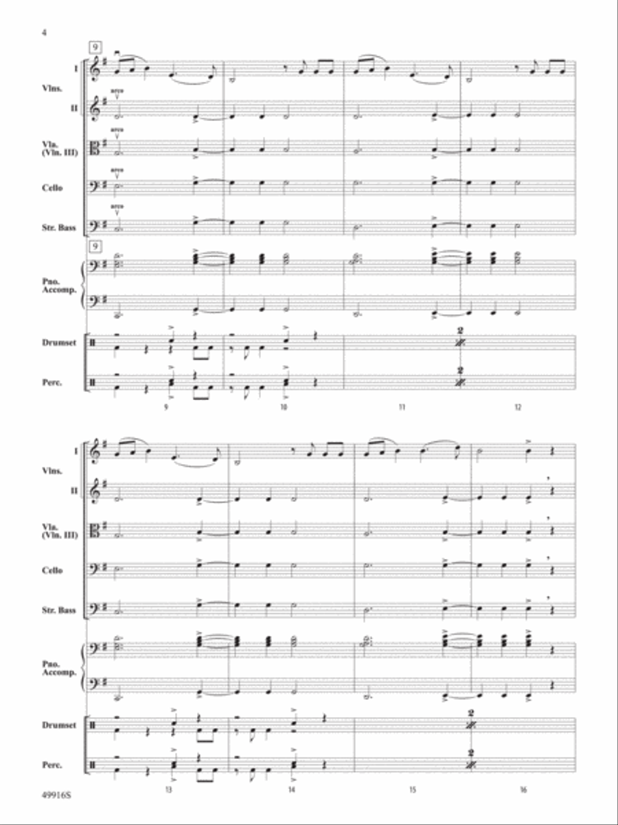 A Taylor Swift Duo: Score String Orchestra scores gallery preview page 4