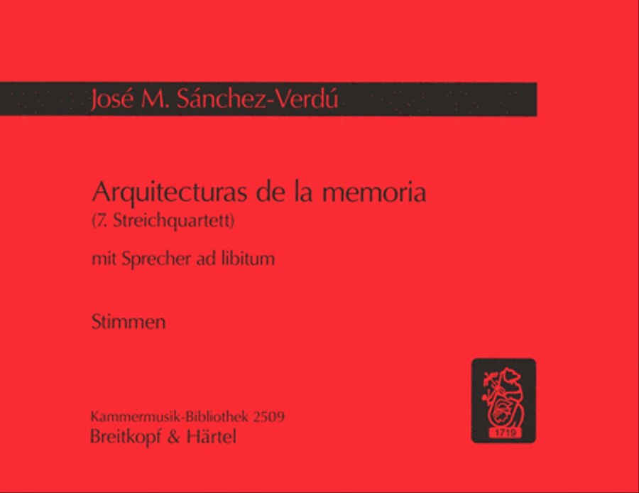 Arquitecturas de la memoria String Quartet scores gallery preview page 1
